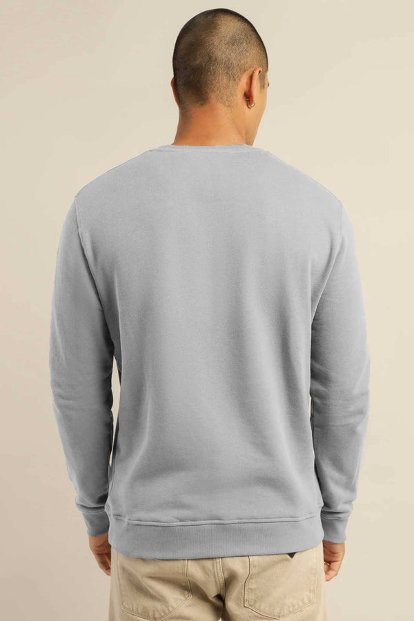 Elo Polo Republica Men's Can't Touch Embroidered Fleece Sweat Shirt Stealth Grey