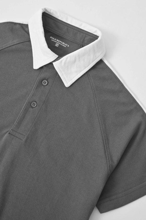 Elo Polo Republica Men's Contrast Collar Polo Shirt Navy