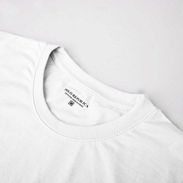 Elo Polo Republica Men's Cross Roads Printed Short Sleeve Tee Shirt White