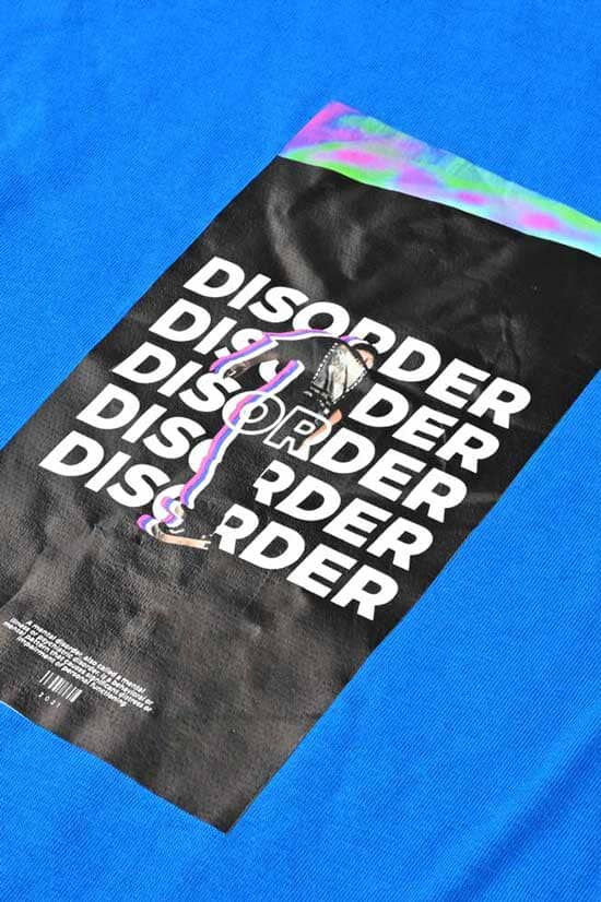 Elo Polo Republica Men's Disorder Printed Crew Neck Tee Shirt Royal Blue
