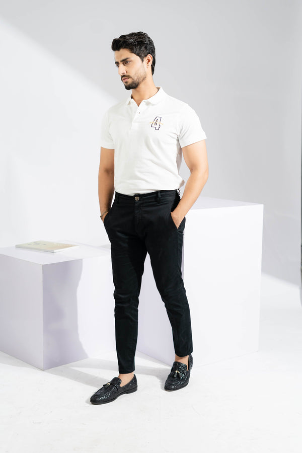 Elo Polo Republica Men's Double Pony & 4 Embroidered Polo Shirt White