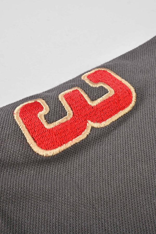 Elo Polo Republica Men's Double Pony & Polo 3 Embroidered Short Sleeve Polo Shirt Stealth Grey