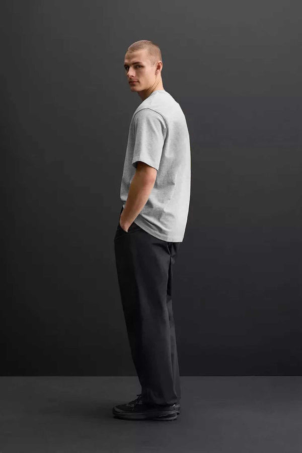 Elo Polo Republica Men's Drop Shoulder Oversized Tee Shirt Heather Grey