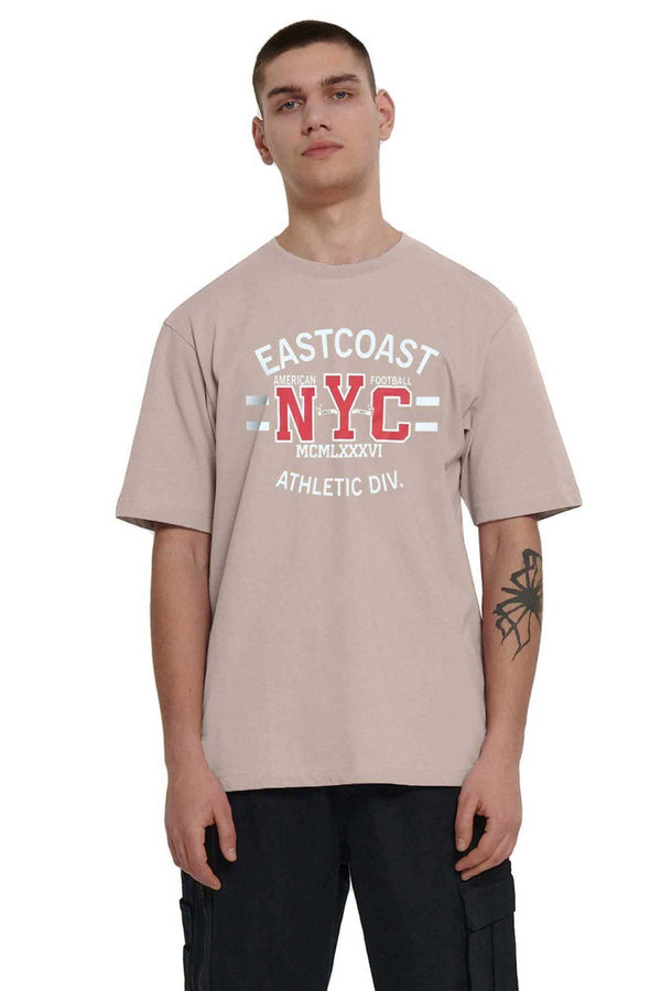 elo Polo Republica Men's East Coast NYC Printed Crew Neck Tee Shirt Skin