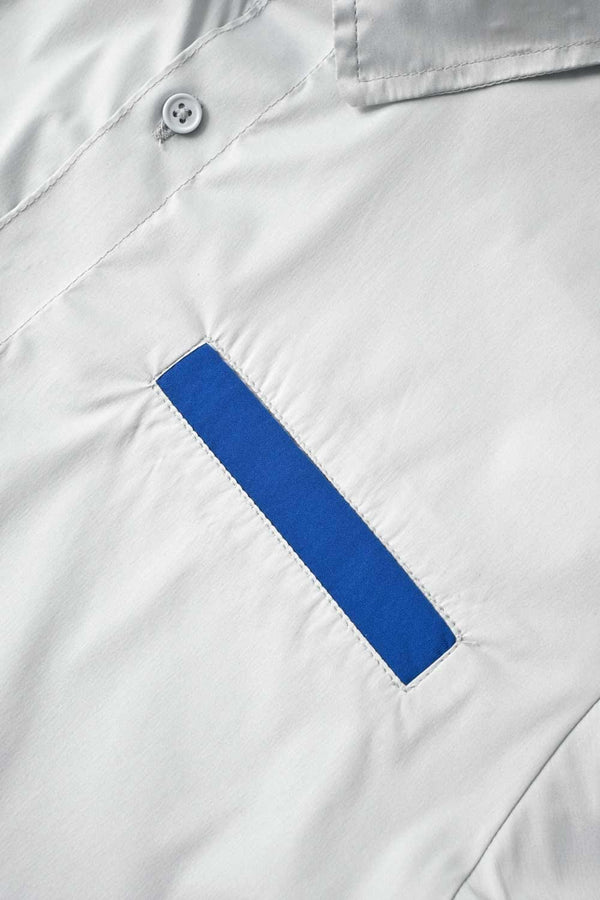 Elo Polo Republica Men's Elbow Patch Casual Shirt Light Sky