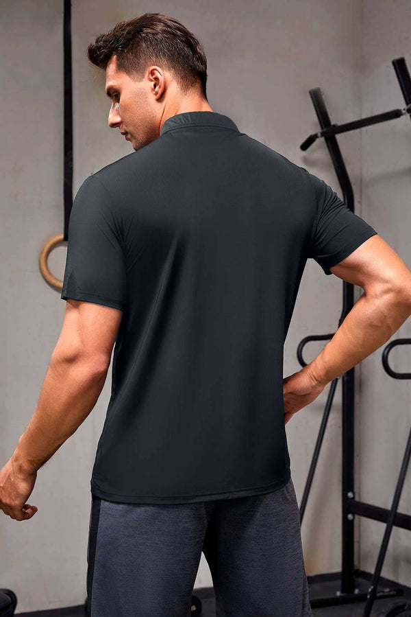 Elo Polo Republica Men's Essentials Activewear Polo Shirt - Moisture Wicking Graphite