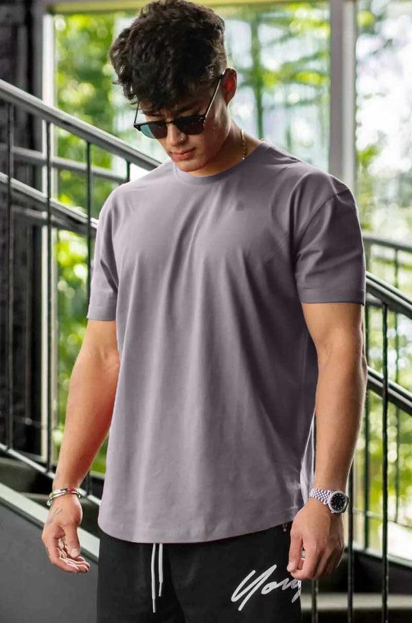 Elo Polo Republica Men's Essentials Curved Loose Fit Short Sleeve Tee Shirt Powder Blue