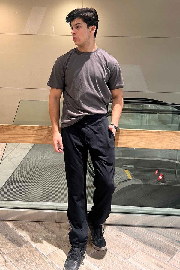 elo Polo Republica Men's Essentials Jersey Lounge Pants Black