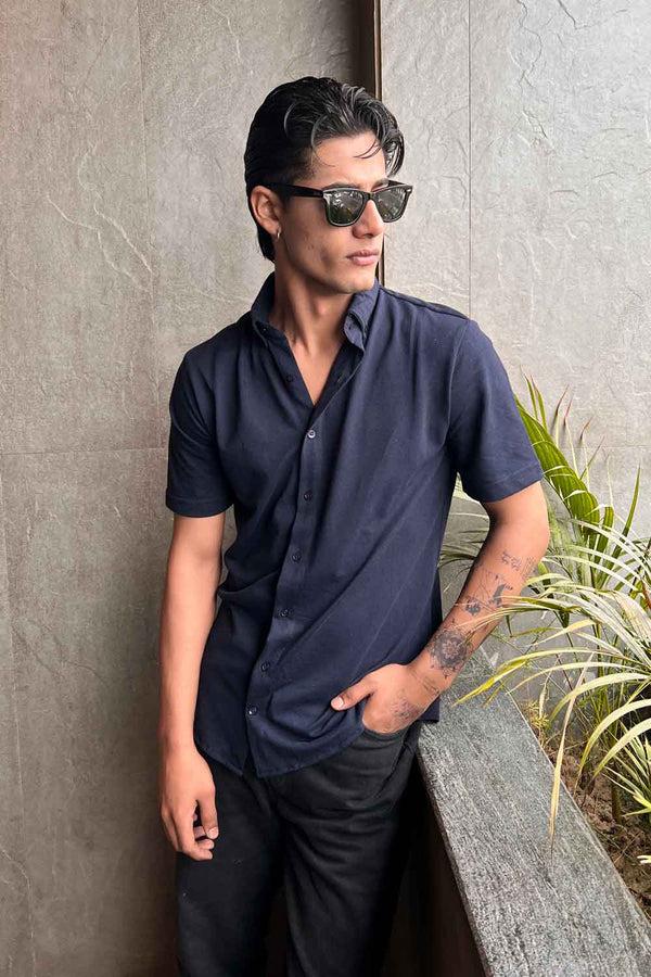 Elo Polo Republica Men's Essentials Short Sleeve Pique Casual Shirt Sky