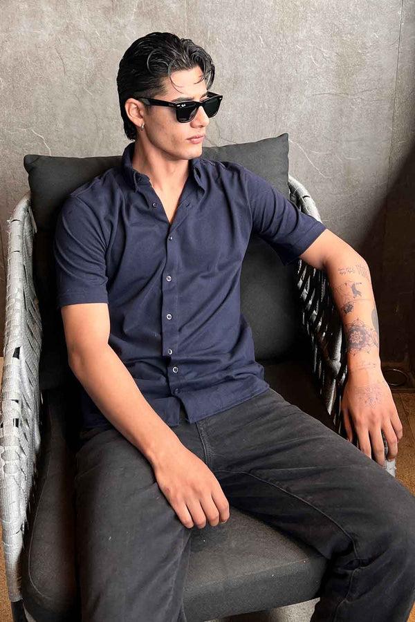 Elo Polo Republica Men's Essentials Short Sleeve Pique Casual Shirt Sky