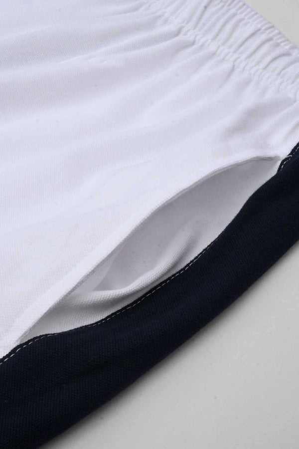 Elo Polo Republica Men's Foshan Contrast Panel Pique Shorts Red