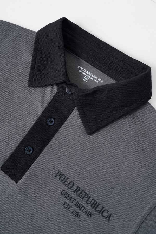 Elo Polo Republica Men's Great Britain Polo Shirt Graphite
