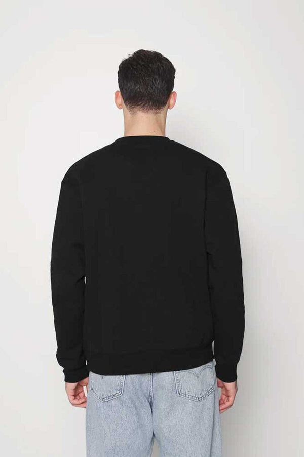 Elo Polo Republica Men's Heavy Metal Printed Fleece Sweat Shirt Black