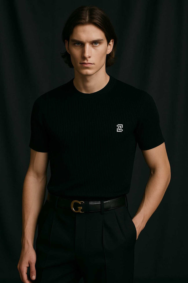 elo Polo Republica Men's High Density Tee Shirt Black