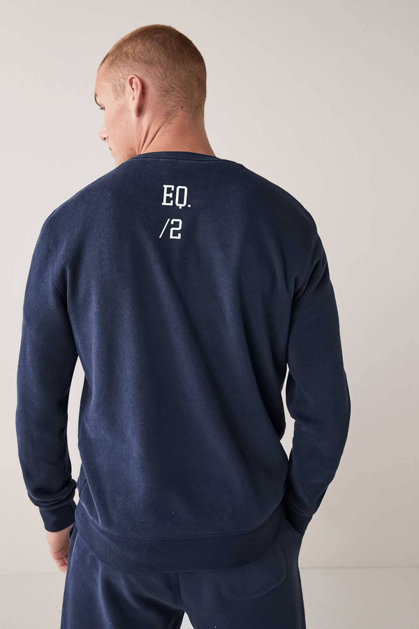 Elo Polo Republica Men's HMNSM Printed Fleece Sweat Shirt Navy