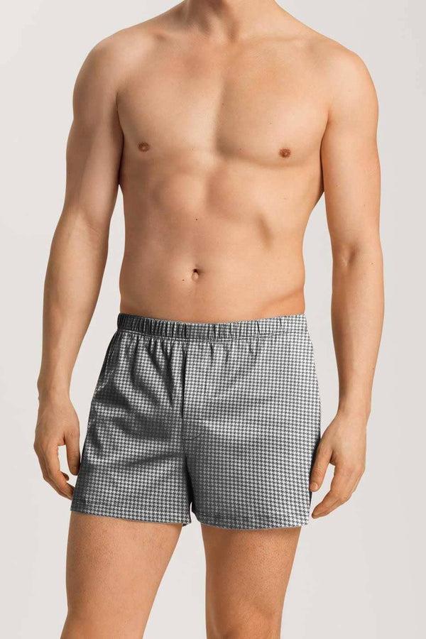 elo Polo Republica Men's Houndstooth Boxer Shorts - Pack Of 5 Black & White