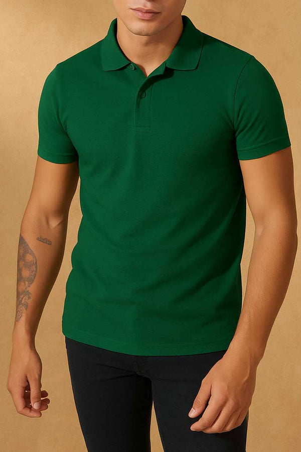 Elo Polo Republica Men's Independence Day 78 Polo Shirt Bottle Green