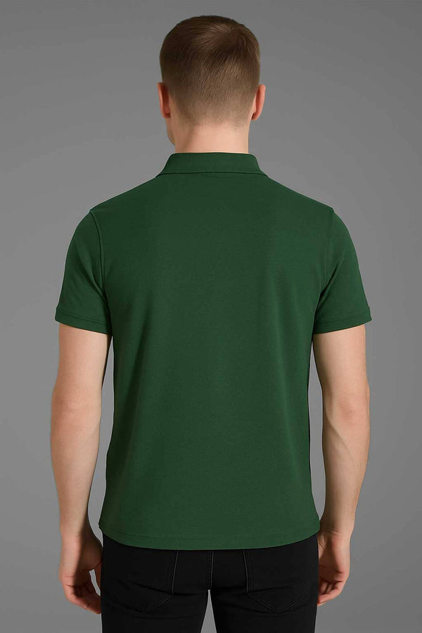 Elo Polo Republica Men's Italy Polo Shirt Bottle Green