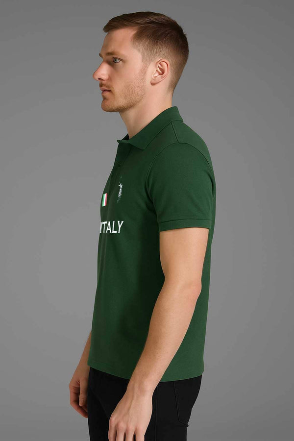 Elo Polo Republica Men's Italy Polo Shirt Bottle Green