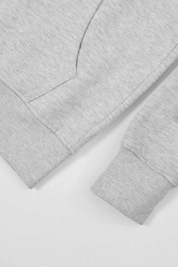 Elo Polo Republica Men's Lion Crest Printed Zipper Hoodie Heather Grey