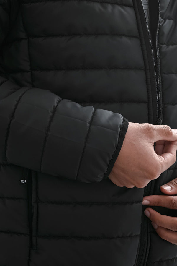 Elo Polo Republica Men's Long Sleeve Puffer Jacket Black