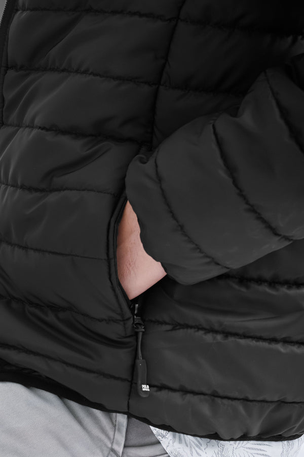 Elo Polo Republica Men's Long Sleeve Puffer Jacket Black