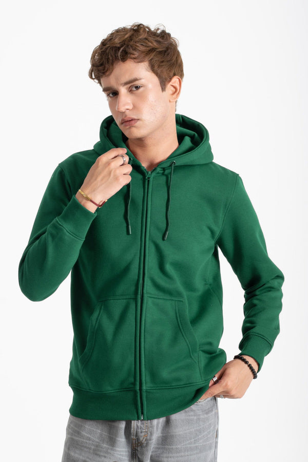 elo Polo Republica Men's Lucerne Zipper Hoodie Bottle Green