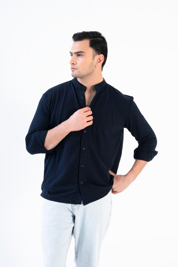 Elo Polo Republica Men's Mandarin Collar Shirt White