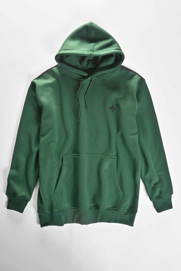 Elo Polo Republica Men's Maple Leaf Embroidered Fleece Pullover Hoodie Red