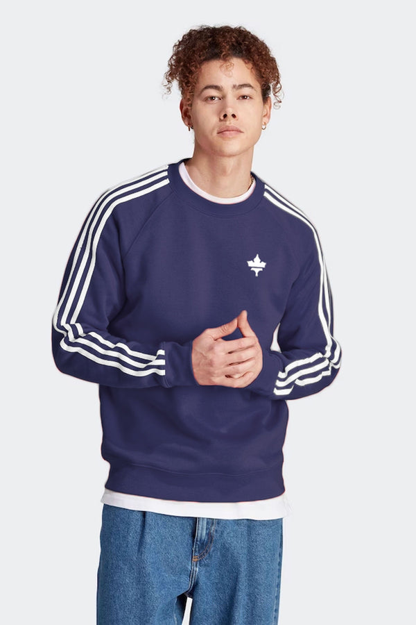 Elo Polo Republica Men's Maple Leaf Embroidered Terry Sweat Shirt Black