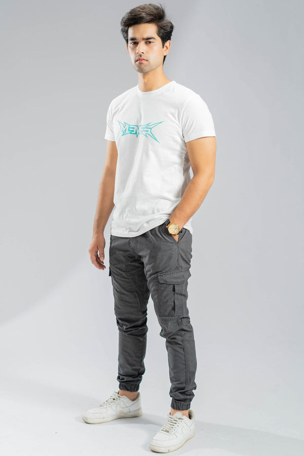 Elo Polo Republica Men's Memes Printed Crew Neck Tee Shirt White