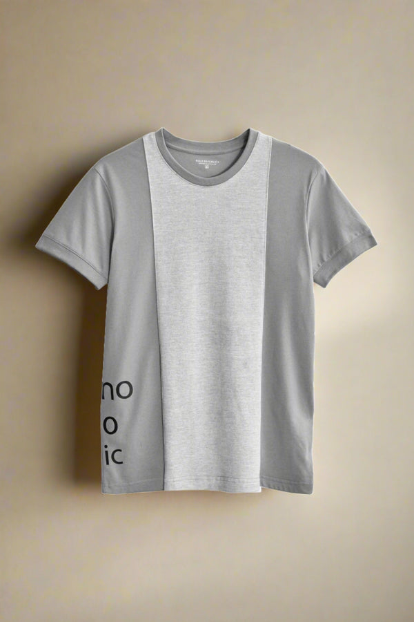 Elo Polo Republica Men's Mono Chromatic Printed Short Sleeve Tee Shirt White