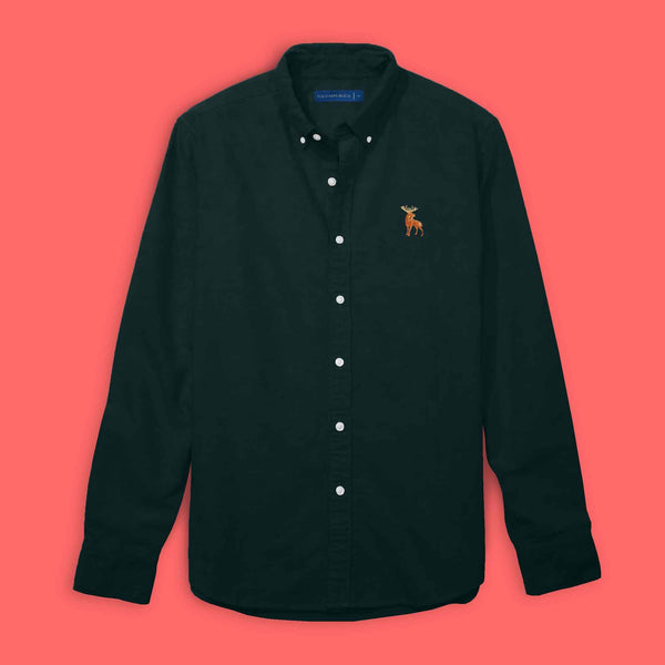 Elo Polo Republica Men's Moose Embroidered Premium Casual Shirt Red