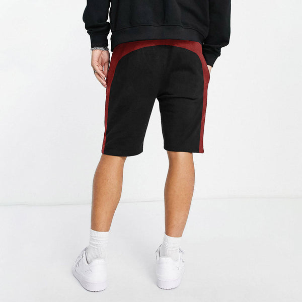 Elo Polo Republica Men's Moose Embroidered Terry Shorts Black & Red