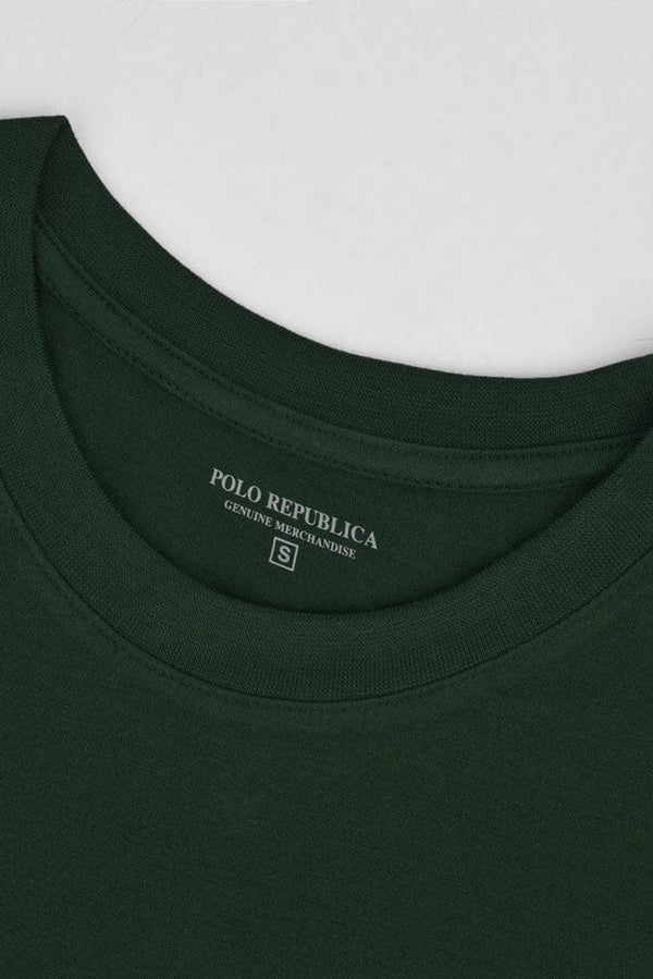 Elo Polo Republica Men's Mountain Sun Printed Crew Neck Tee Shirt Navy