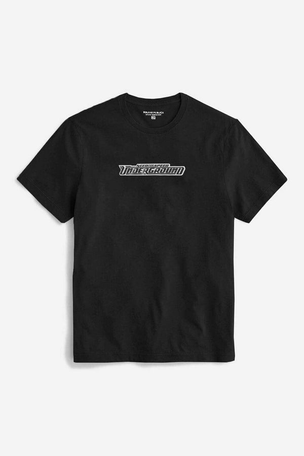 Elo Polo Republica Men's Need For Speed Printed Short Sleeve Tee Shirt Black