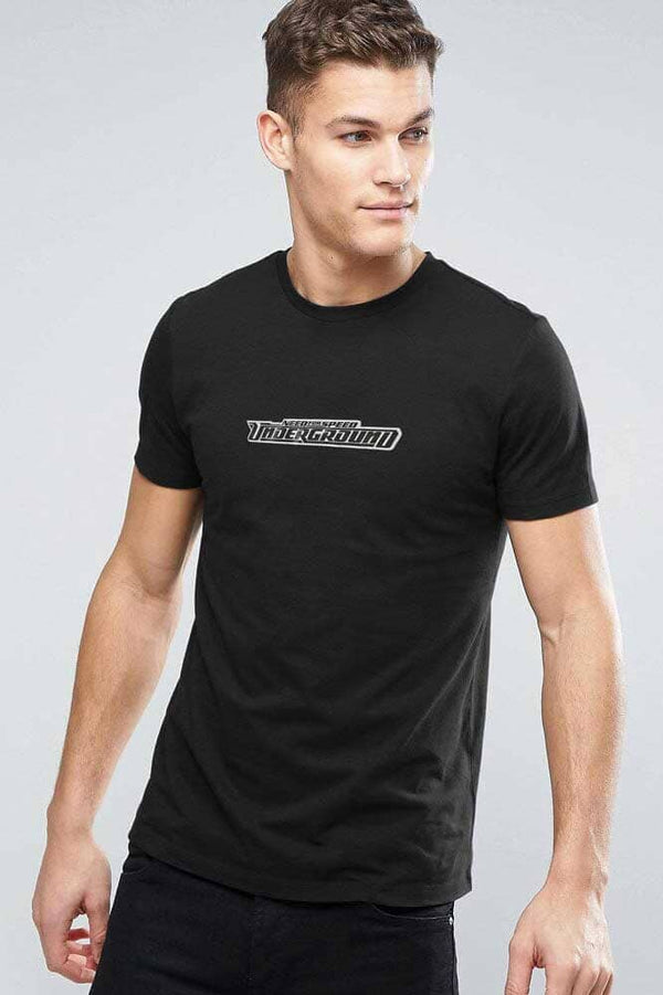 elo Polo Republica Men's Need For Speed Printed Short Sleeve Tee Shirt Black