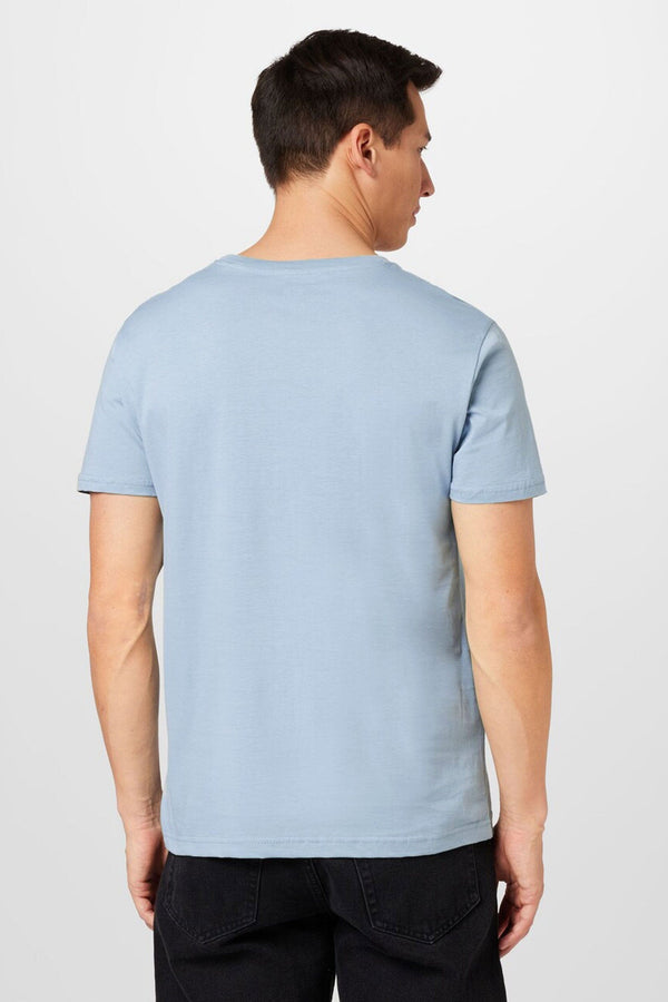 Elo Polo Republica Men's Never Stop Printed Crew Neck Tee Shirt Light Sky