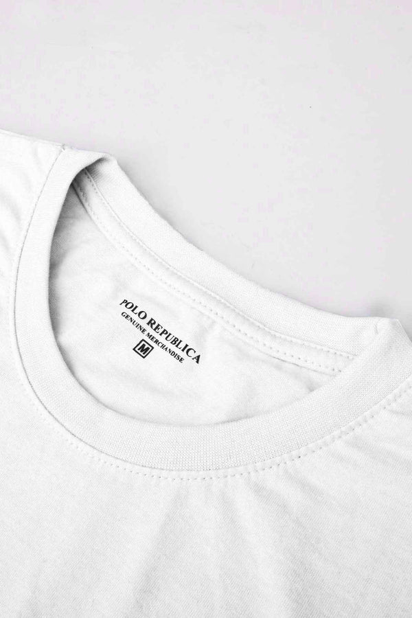Elo Polo Republica Men's NYC 7 Printed Short Sleeve Tee Shirt White