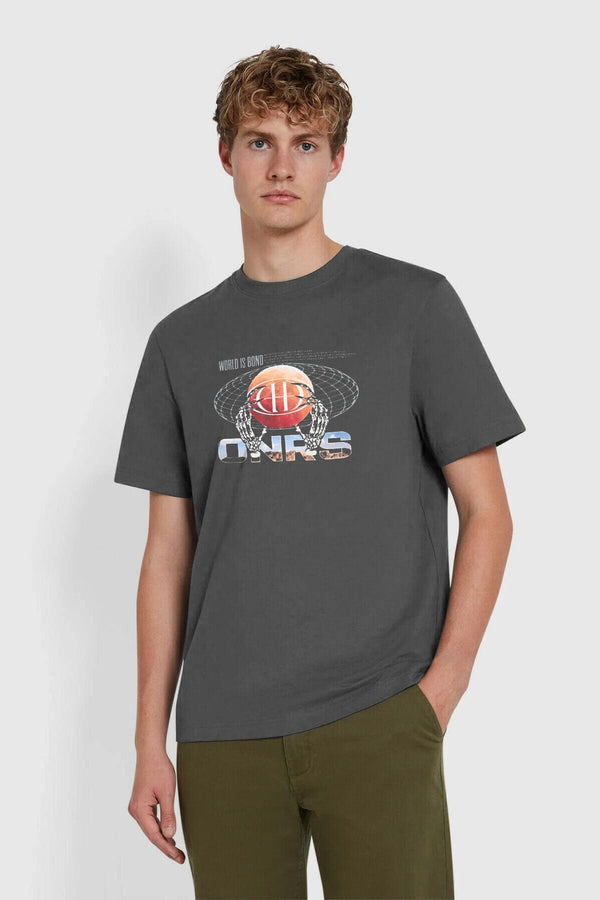 elo Polo Republica Men's ONRS Globe Printed Tee Shirt Graphite