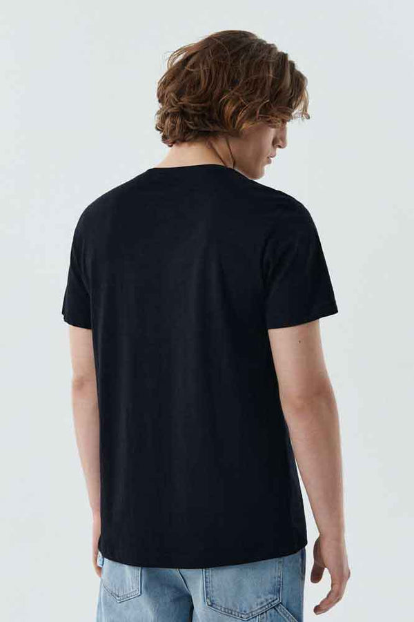 Elo Polo Republica Men's Orbe Rec Printed Crew Neck Tee Shirt Navy