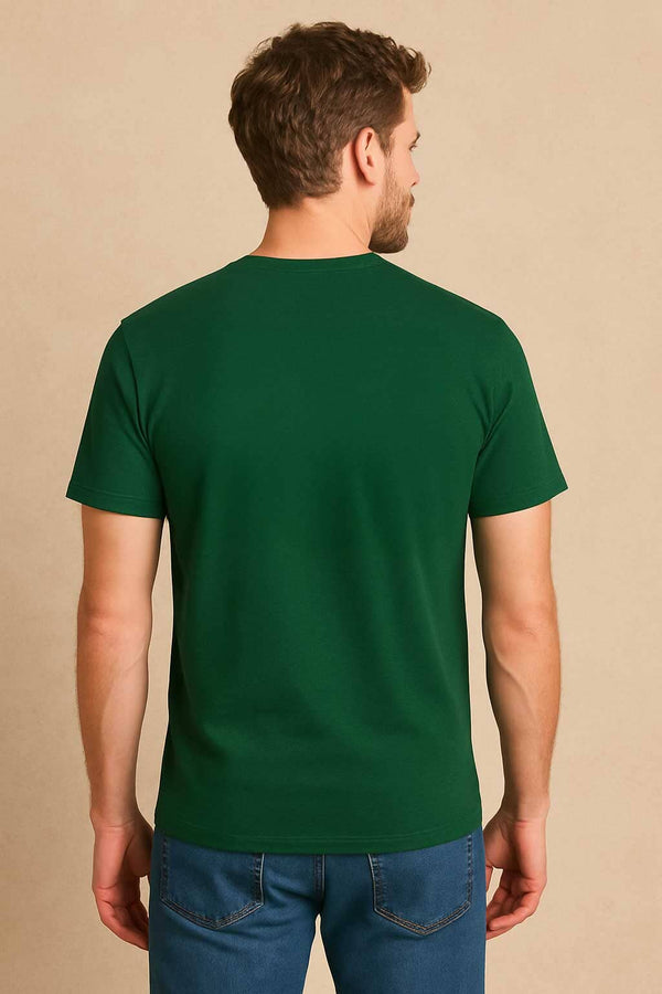 Elo Polo Republica Men's Pakistan Zindabad Tee Shirt Bottle Green