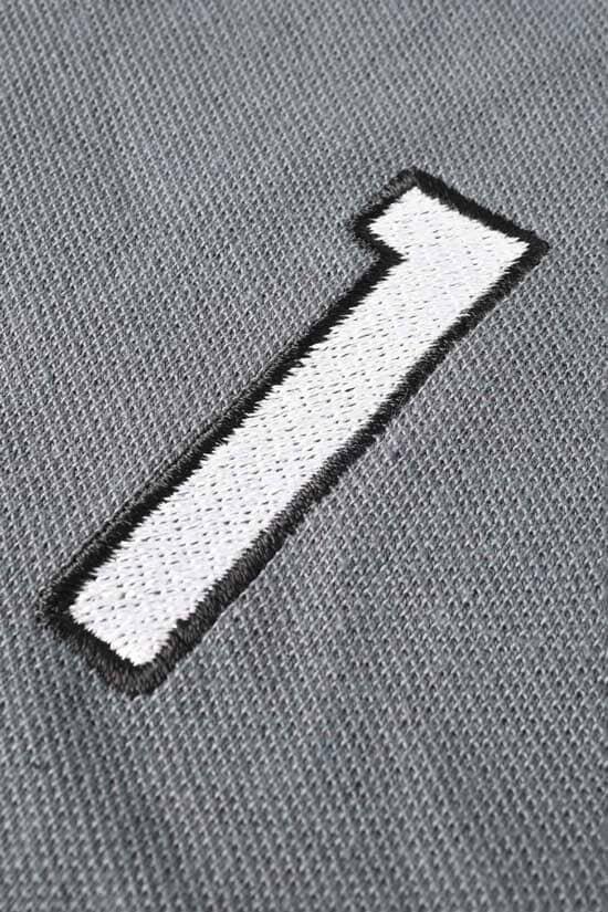 Elo Polo Republica Men's Pegasus & 1 Embroidered Contrast Panels Polo Shirt Slate Grey & Black
