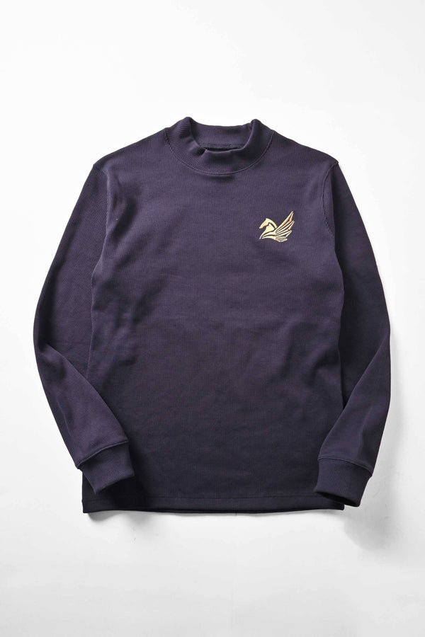 Elo Polo Republica Men's Pegasus Embroidered Mock Neck Sweatshirt Navy