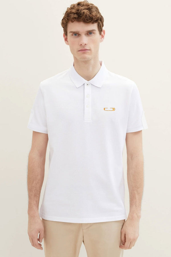 Elo Polo Republica Men's Pin Embroidered Polo Shirt White