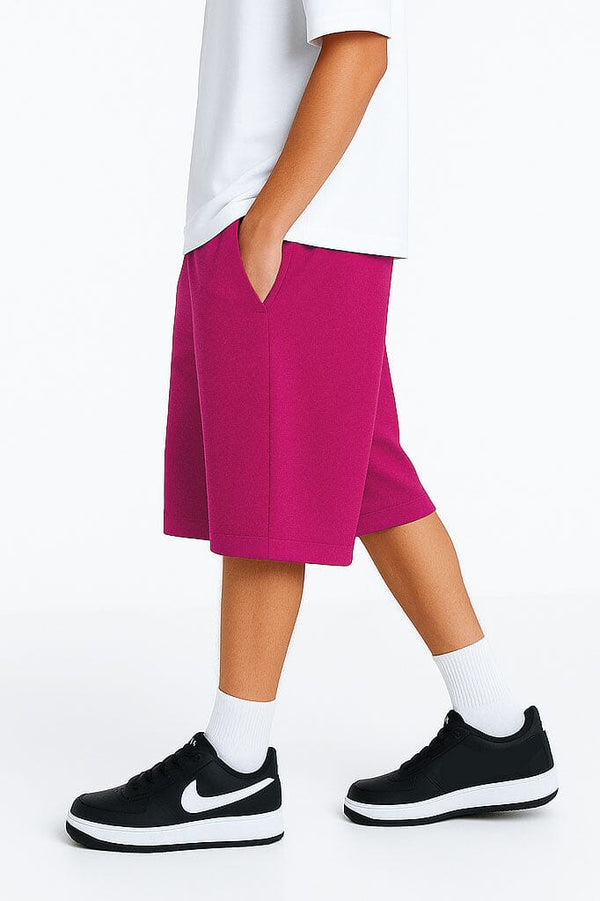 Elo Polo Republica Men's Pique 3/4 Long Shorts Magenta