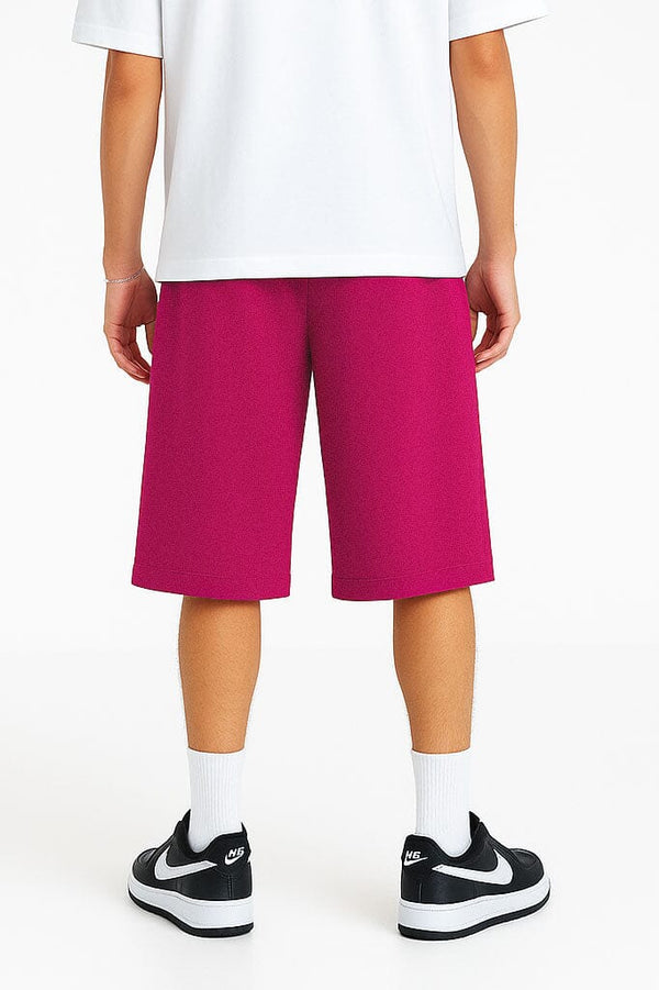Elo Polo Republica Men's Pique 3/4 Long Shorts Magenta