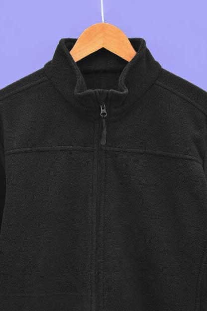 Elo Polo Republica Men's Polar Fleece Zipper Jacket Black