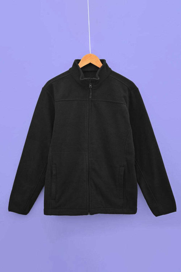 elo Polo Republica Men's Polar Fleece Zipper Jacket Black