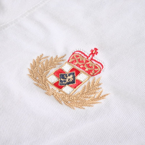 Elo Polo Republica Men's Polo Crest & 8 Embroidered Short Sleeve Polo Shirt White